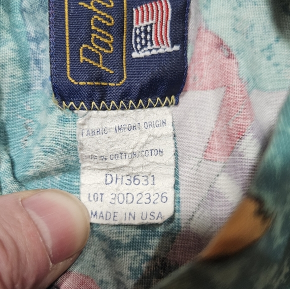 Vintage Parhandle Slim Western Shirt Men’s 16.5 L Teepee Horse Print USA Made - Picture 6 of 10